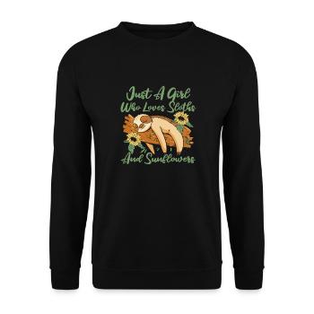 Hobby Jardinier Tournesol Jardinier - Sweat-shirt Unisexe - noir - Devant - Alina (178cm) & Michal (187cm)