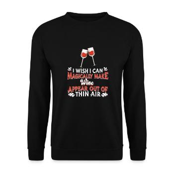 Wein Liebhaber Tasting Winzer Sommelier - Unisex Pullover - Schwarz - Vorne - Alina (178cm) & Michal (187cm)