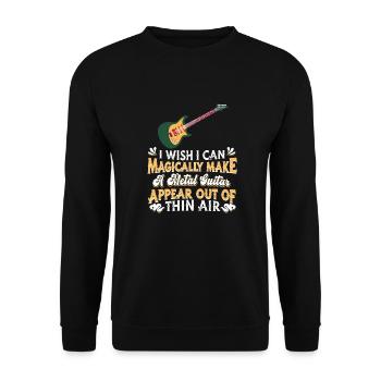 Metal Gitarre Hardcore Rock E-Gitarre Gitarrist - Unisex Pullover - Schwarz - Vorne - Alina (178cm) & Michal (187cm)
