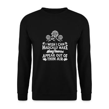 Hobby Jardinier Tournesol Jardinier - Sweat-shirt Unisexe - noir - Devant - Alina (178cm) & Michal (187cm)