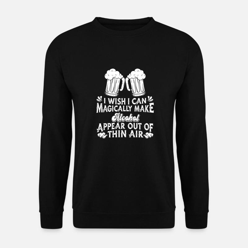 Alkohol - Unisex Pullover - Schwarz