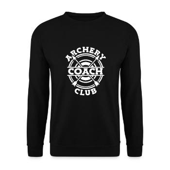 Bogenschütze Bogensport Pfeil Bogen Bogenschießen - Unisex Pullover - Schwarz - Vorne - Alina (178cm) & Michal (187cm)