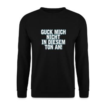 Sarkusmus Spruch Schwarzer Humor Lustiges Ironie - Unisex Pullover - Schwarz - Vorne - Alina (178cm) & Michal (187cm)