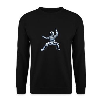 Kung Fu Karaté - Sweat-shirt Unisexe - noir - Devant - Alina (178cm) & Michal (187cm)