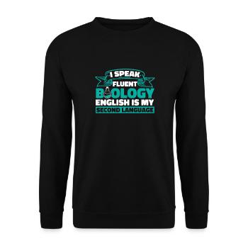 Biology Biologist Biology Major - Unisex Sweatshirt - black - Front - Alina (178cm) & Michal (187cm)