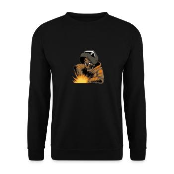 Soudeur Schlosser Schädel - Sweat-shirt Unisexe - noir - Devant - Alina (178cm) & Michal (187cm)