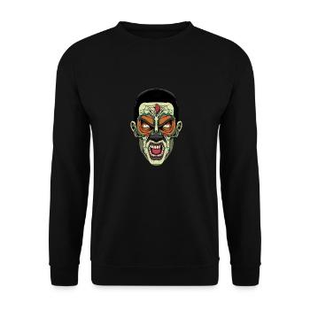 Zombie Halloween - Unisex Sweatshirt - black - Front - Alina (178cm) & Michal (187cm)