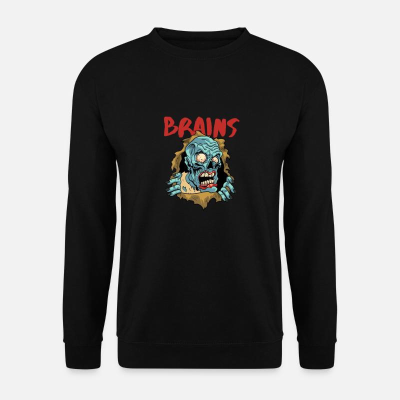 Zombie Halloween Brains - Unisex Sweatshirt - black