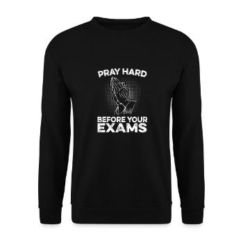 Teacher of Religion Religious Education - Unisex Sweatshirt - black - Front - Alina (178cm) & Michal (187cm)