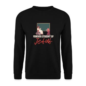Teacher of Religion Religious Education - Unisex Sweatshirt - black - Front - Alina (178cm) & Michal (187cm)