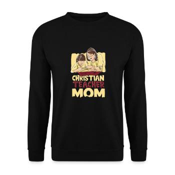 Teacher of Religion Religious Education - Unisex Sweatshirt - black - Front - Alina (178cm) & Michal (187cm)