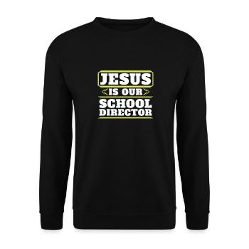 Teacher of Religion Religious Education - Unisex Sweatshirt - black - Front - Alina (178cm) & Michal (187cm)