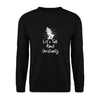 Teacher of Religion Religious Education - Unisex Sweatshirt - black - Front - Alina (178cm) & Michal (187cm)