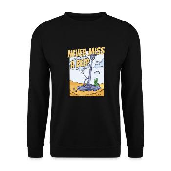 Prospectors Digging Treasure - Unisex Sweatshirt - black - Front - Alina (178cm) & Michal (187cm)