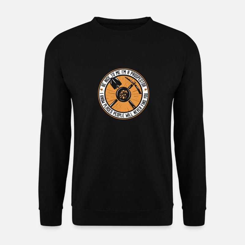 Prospectors Digging Treasure - Unisex Sweatshirt - black