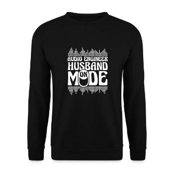 Ingénieur du son Ingénieur du son mari - Sweat-shirt Unisexe - noir - Devant - Alina (178cm) & Michal (187cm)