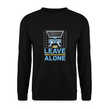 Web Developer Web Developer Web Developer - Unisex Sweatshirt - black - Front - Alina (178cm) & Michal (187cm)