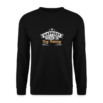 Hundetrainer Hundetrainer - Unisex Pullover - Schwarz - Vorne - Alina (178cm) & Michal (187cm)