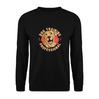Dog trainer Dog trainer - Unisex Sweatshirt - black - Front - Alina (178cm) & Michal (187cm)