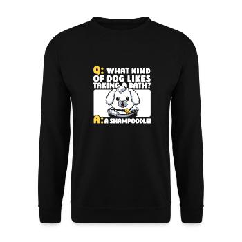 Hundetrainer Hundetrainer - Unisex Pullover - Schwarz - Vorne - Alina (178cm) & Michal (187cm)