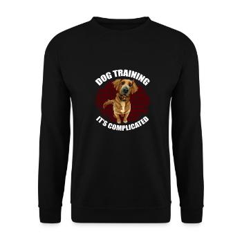 Hundetrainer Hundetrainer - Unisex Pullover - Schwarz - Vorne - Alina (178cm) & Michal (187cm)
