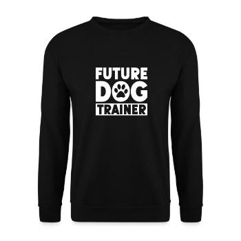 Hundetrainer Hundetrainer - Unisex Pullover - Schwarz - Vorne - Alina (178cm) & Michal (187cm)
