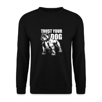 Dog Trainer Dog Trainer - Unisex Sweatshirt - black - Front - Alina (178cm) & Michal (187cm)