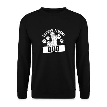 Hundetrainer Hundetrainer - Unisex Pullover - Schwarz - Vorne - Alina (178cm) & Michal (187cm)