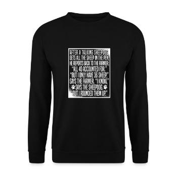 Hundetrainer Hundetrainer - Unisex Pullover - Schwarz - Vorne - Alina (178cm) & Michal (187cm)