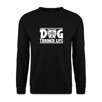 Hundetrainer Hundetrainer - Unisex Pullover - Schwarz - Vorne - Alina (178cm) & Michal (187cm)