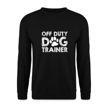 Hundetrainer Hundetrainer - Unisex Pullover - Schwarz - Vorne - Alina (178cm) & Michal (187cm)