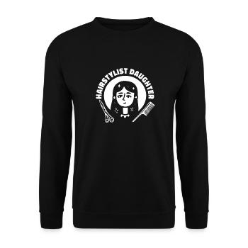 Coiffeuse Coiffeuse Fille - Sweat-shirt Unisexe - noir - Devant - Alina (178cm) & Michal (187cm)