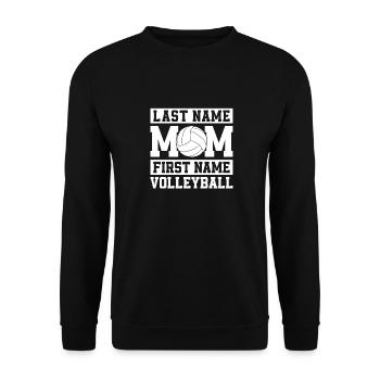 Volleyball Volleyball Player Volleyball Mama - Sweat-shirt Unisexe - noir - Devant - Alina (178cm) & Michal (187cm)