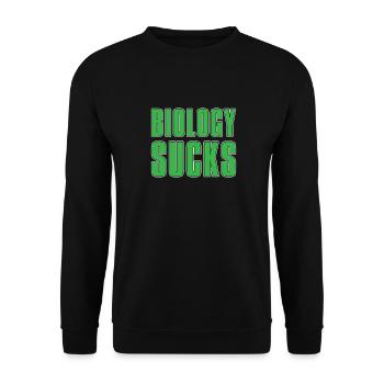 Biology Biologist Children Biology - Unisex Sweatshirt - black - Front - Alina (178cm) & Michal (187cm)