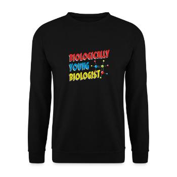 Biology Biologist Children Biology - Unisex Sweatshirt - black - Front - Alina (178cm) & Michal (187cm)