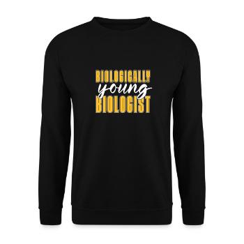 Biology Biologist Children Biology - Unisex Sweatshirt - black - Front - Alina (178cm) & Michal (187cm)