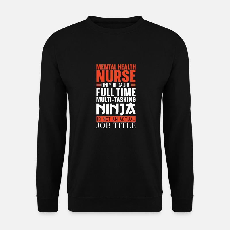 Nurse Funny Ninja - Unisex Sweatshirt - black