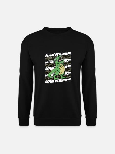 Dinosaurier Lustiger Trex Reptile Dysfunction - Unisex Pullover - Schwarz