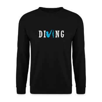 Turmspringen Turmspringer - Unisex Pullover - Schwarz - Vorne - Alina (178cm) & Michal (187cm)