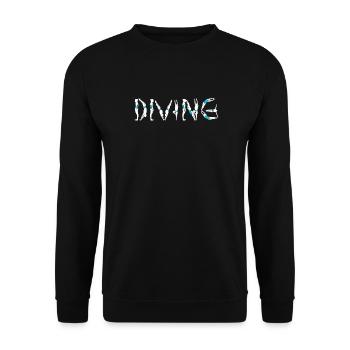 Plongeurs de plongée Personnes - Sweat-shirt Unisexe - noir - Devant - Alina (178cm) & Michal (187cm)