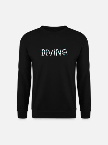Diving Divers Persons - Unisex Sweatshirt - black