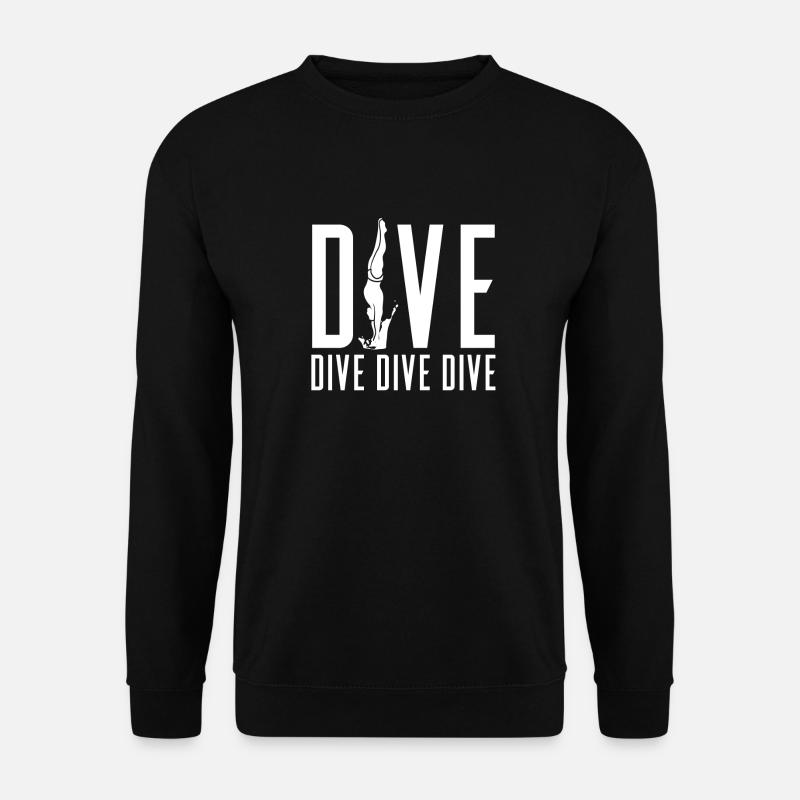 Diving Divers - Unisex Sweatshirt - black