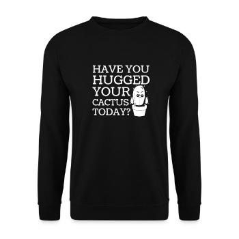 Cactus Garden Juicy - Unisex Sweatshirt - black - Front - Alina (178cm) & Michal (187cm)