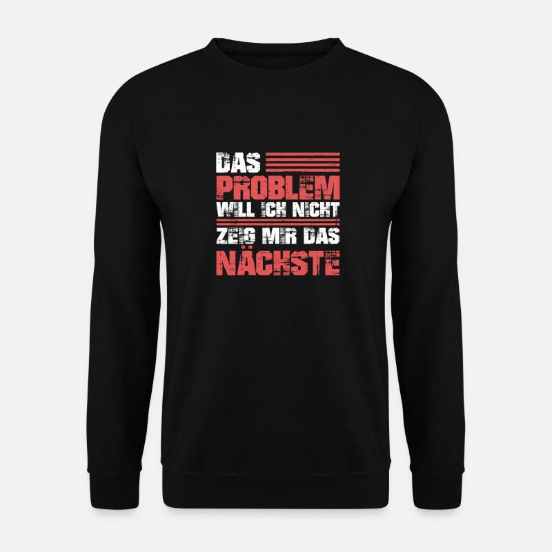 Schwarzer Humor Ironie - Unisex Pullover - Schwarz