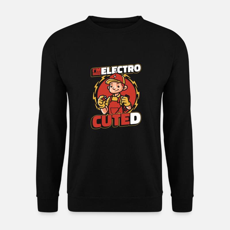 Electrician Electronics technician Construction electrician - Unisex Sweatshirt - black