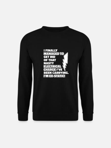 Electrician Electronics technician Construction electrician - Unisex Sweatshirt - black