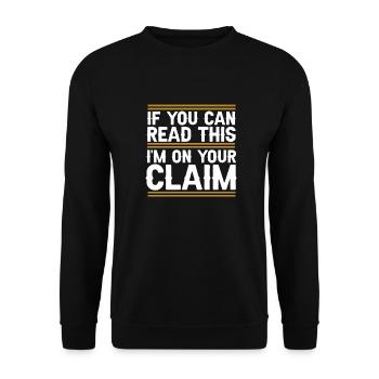 Prospectors Digging Treasure - Unisex Sweatshirt - black - Front - Alina (178cm) & Michal (187cm)