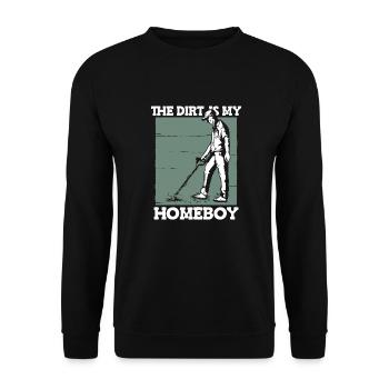 Prospectors Digging Treasure - Unisex Sweatshirt - black - Front - Alina (178cm) & Michal (187cm)