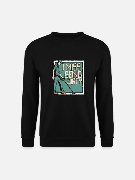 Prospectors Digging Treasure - Unisex Sweatshirt - black
