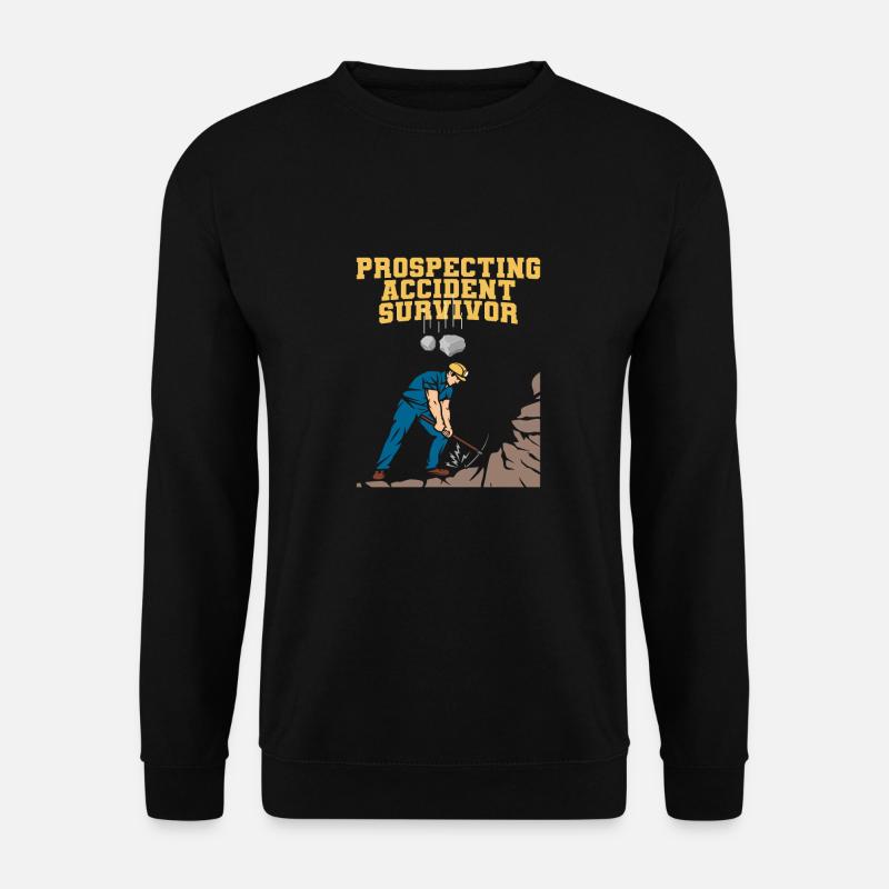 Prospectors Digging Treasure - Unisex Sweatshirt - black